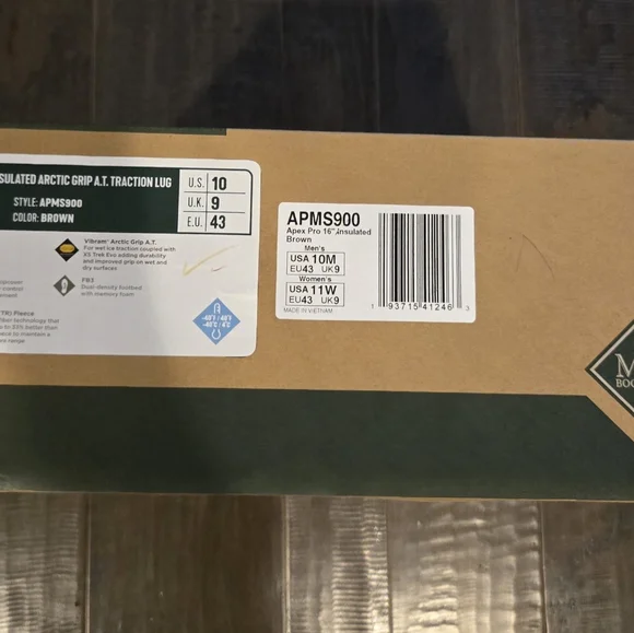 Muck Boots Mens Apex Insulated Arctic Grip AT Traction Lug Boot - Picture 6 of 6